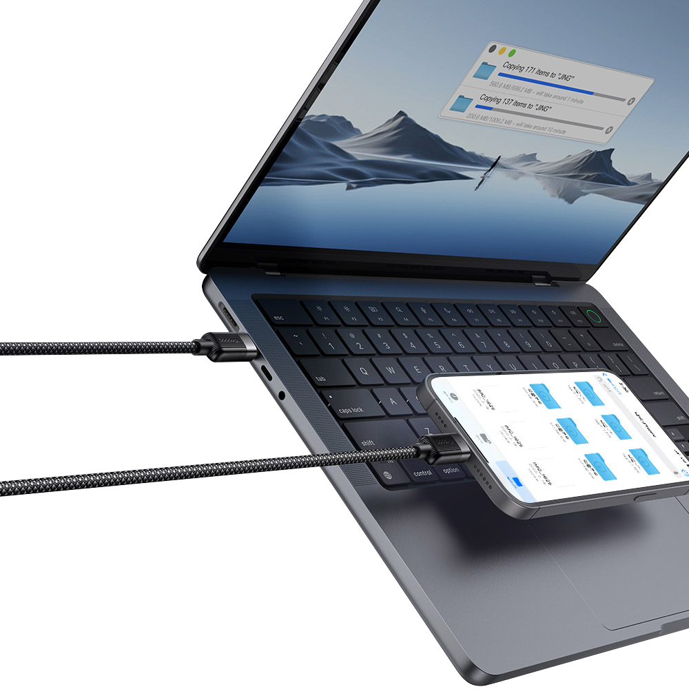 맥도도 마그네틱 꼬임방지 C to C타입 PD 고속충전 케이블 CA200(Mcdodo Magnetic Self-Winding C to C PD Fast Charging Cable CA200) - 4