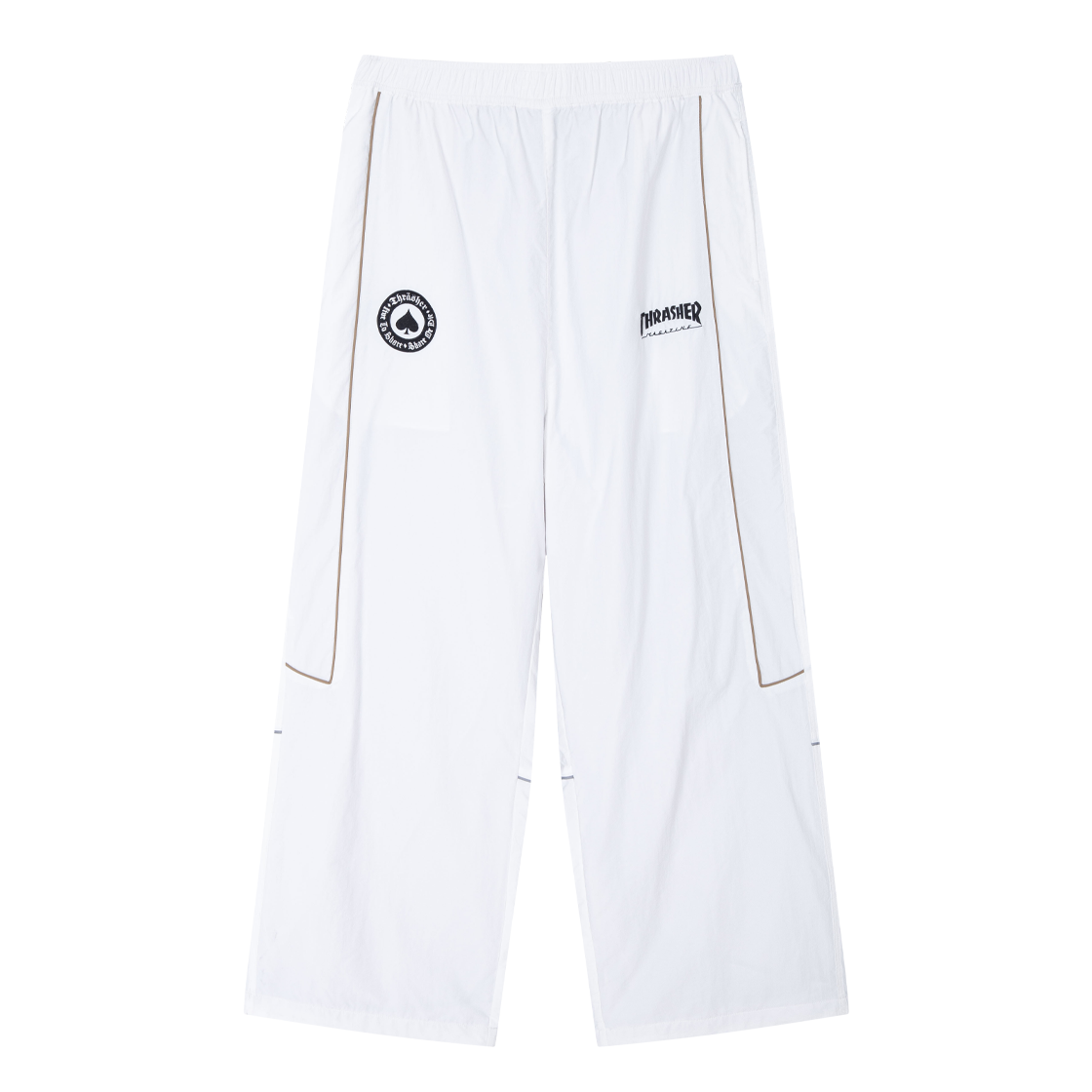 트레셔 스케이트 앤드 디스트로이 나일론 팬츠 화이트(THRASHER Skate And Destroy Nylon Pants White)