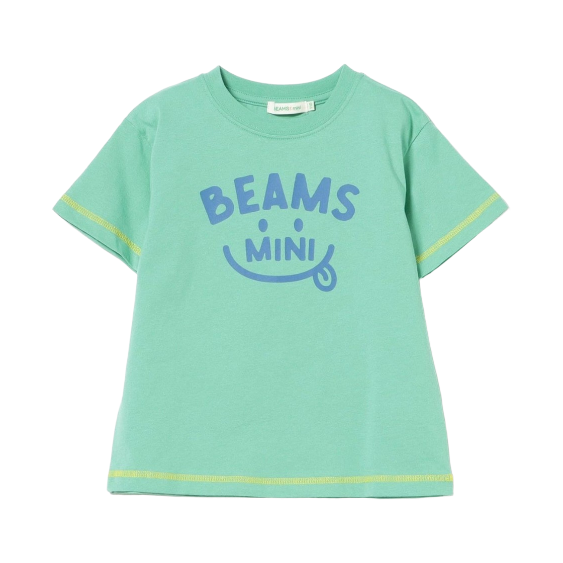 45-08-0067-443 (Kids) Beams Mini Smile Logo T-shirt Light Green