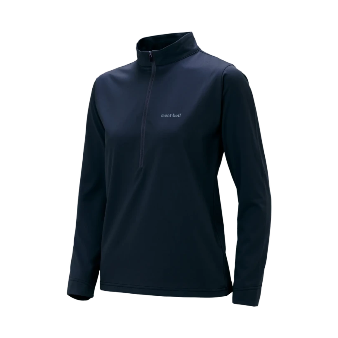 1114933 (W) Montbell Wickron UV-Tect Long Sleeve Zip Shirt Navy
