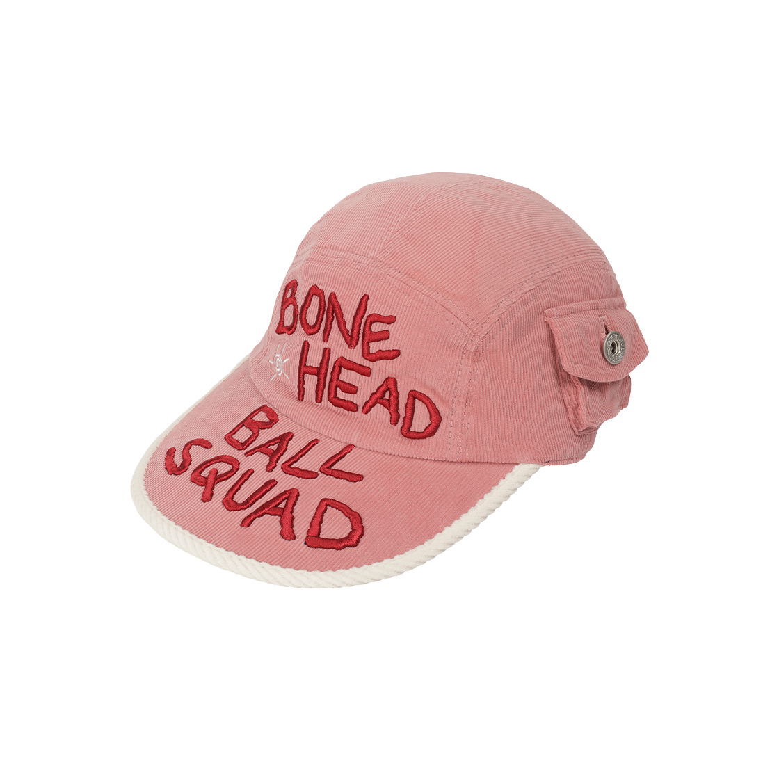 프라블럼올웨이즈 본헤드 볼 스쿼드 코듀로이 포켓 캠프캡 핑크(Problemallways Bonehead Ball Squad Corduroy Pocket Camp Cap Pink)