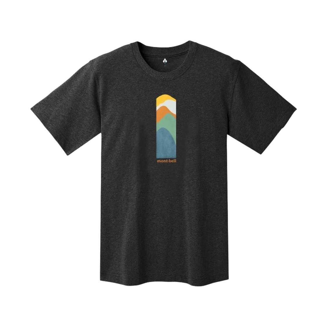 몽벨 피어 스킨 코튼 비스타 티셔츠 다크 그레이(Montbell Pear Skin Cotton Vista T-Shirt Dark Gray) - 1