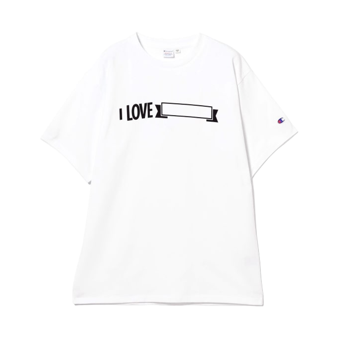 - (W) Champion x Beams Boy Printed T-Shirt White