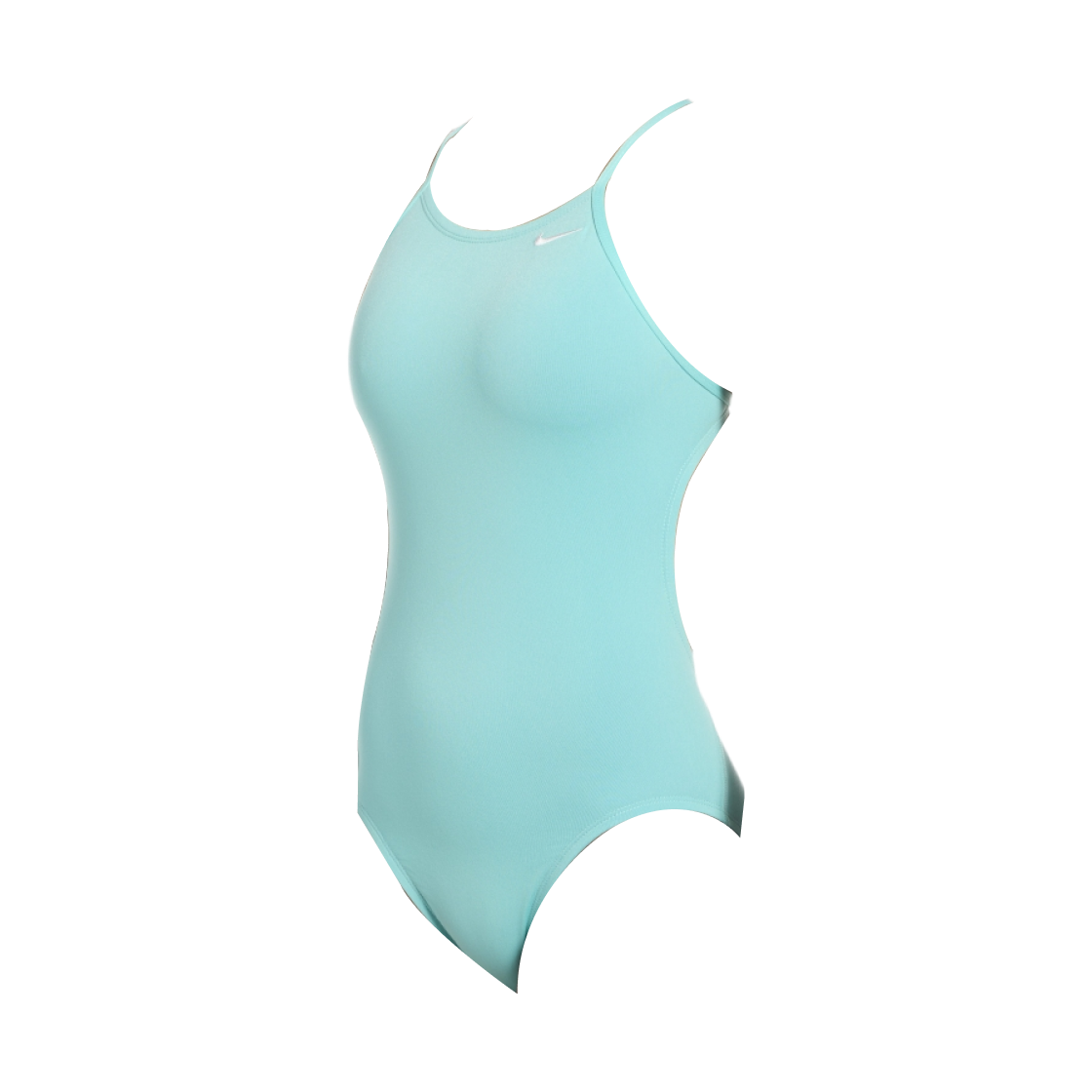 NESSG001-468 (W) Nike Swim Answer Solid Mid Cut Out Bleached Turquoise