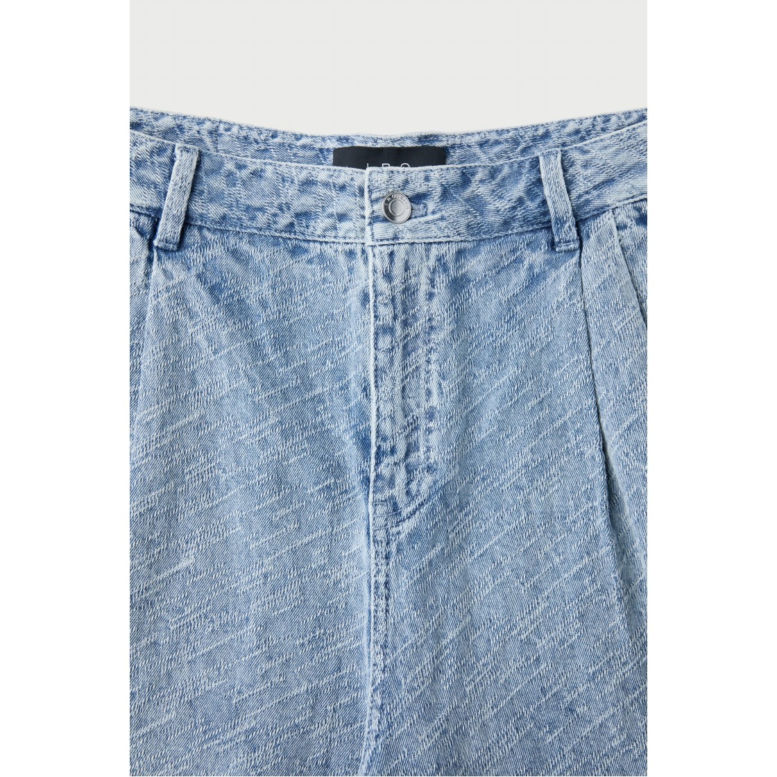 이로 칼리오팔 투 핀턱 라이트 데님 숏 팬츠 블루(Iro Caliopal Two-Pintuck Light Denim Short Pants Blue) - 4