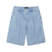Iro Caliopal Two-Pintuck Light Denim Short Pants Blue