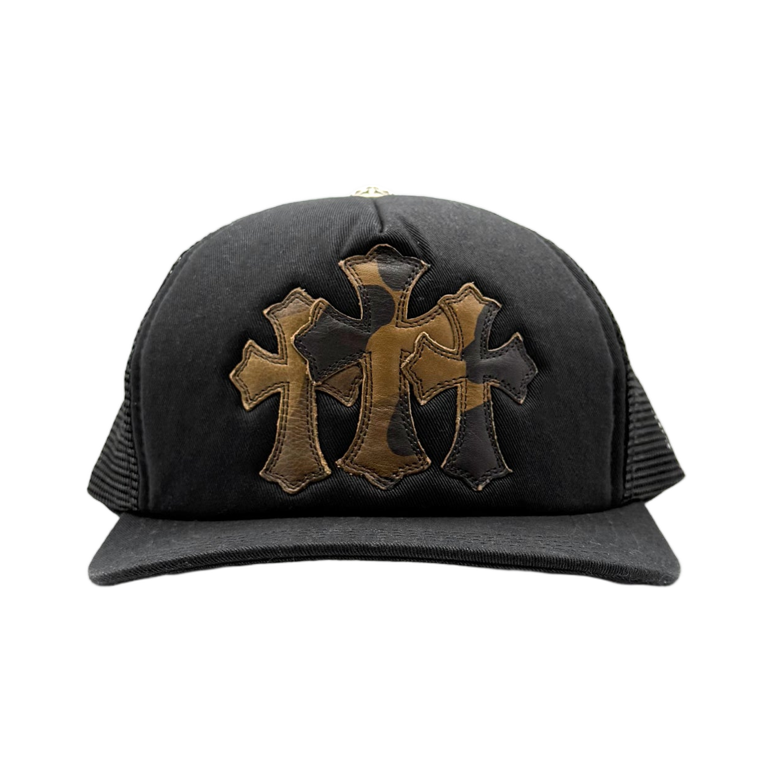 크롬하츠 세메터리 트러커 햇 블랙 카모(Chrome Hearts Cemetery Trucker Hat Black Camo) - 1