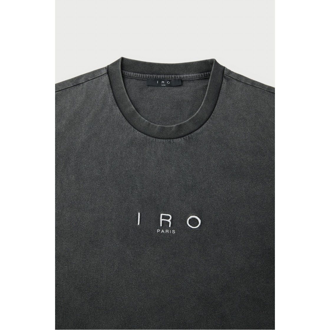 이로 카리스 피그먼트 워시드 로고 롱슬리브 티셔츠 그레이(Iro Caris Pigment Washed Logo Long Sleeve T-Shirt Gray) - 4