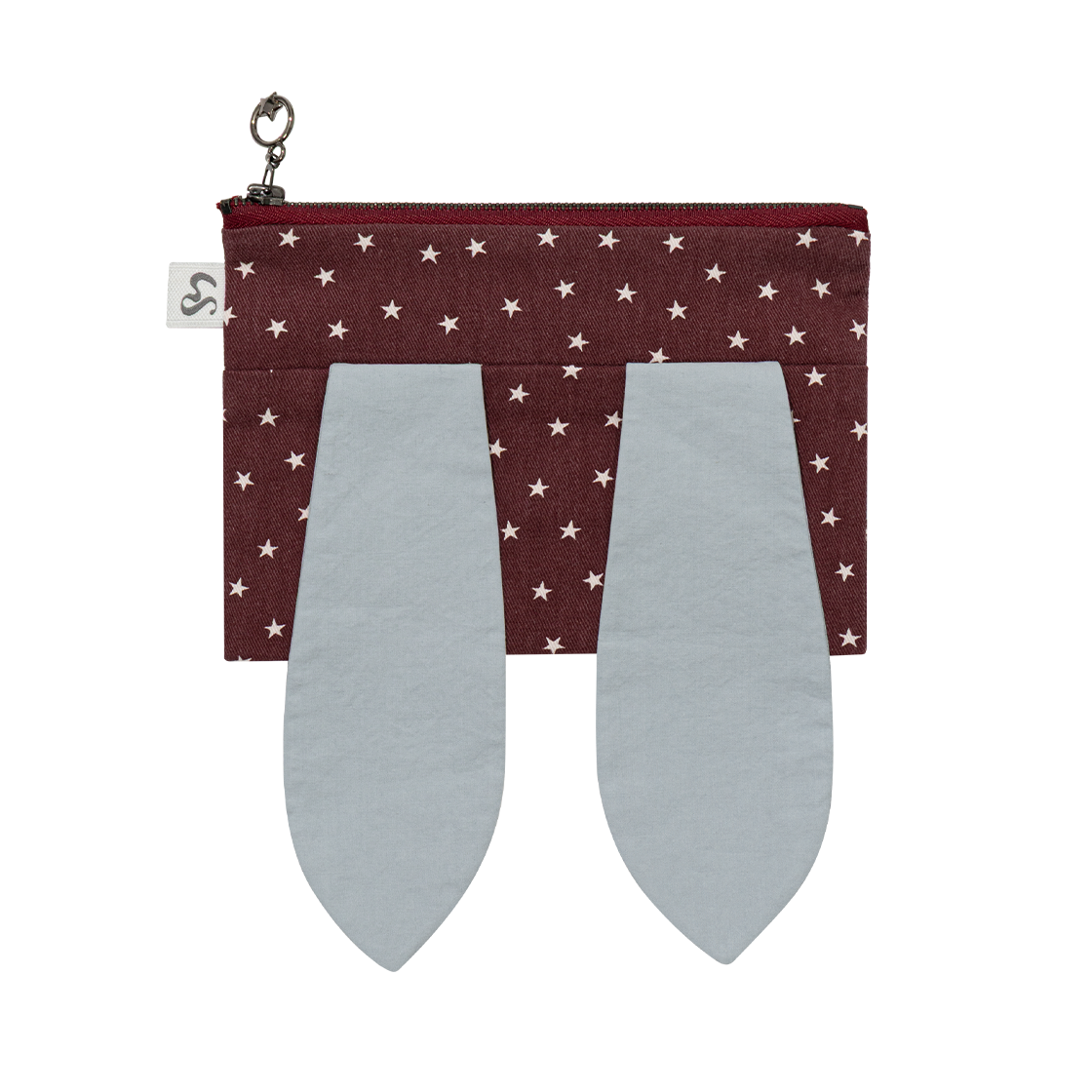 어글리쉐도우 레빗 스타 파우치 버건디(UGLYSHADOW Rabbit Star Pouch Burgundy) - 2