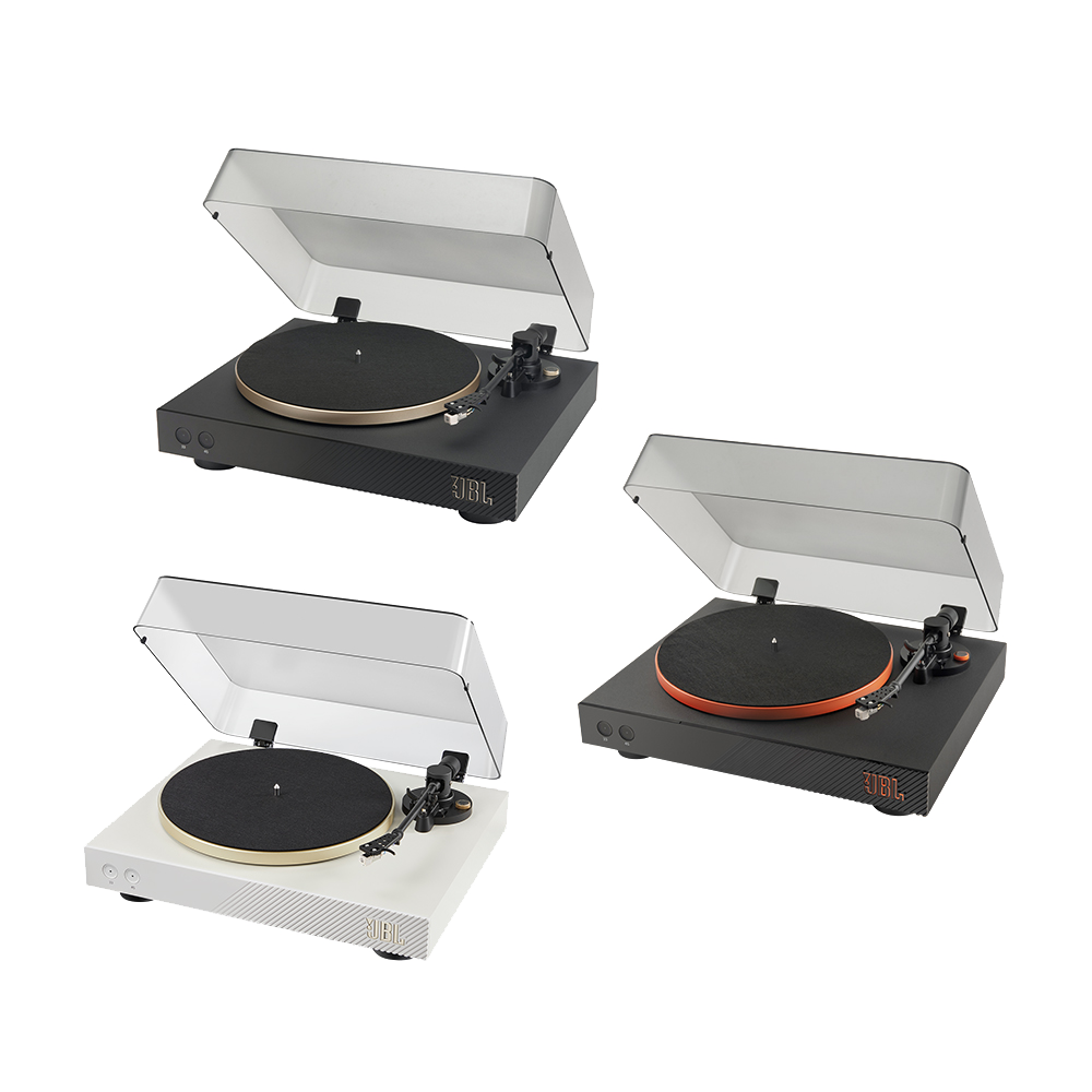 제이비엘 스피너 BT 블루투스 턴테이블 LP 플레이어 블랙&골드(JBL SPINNER BT Bluetooth Turntable LP Player Black & Gold) - 1
