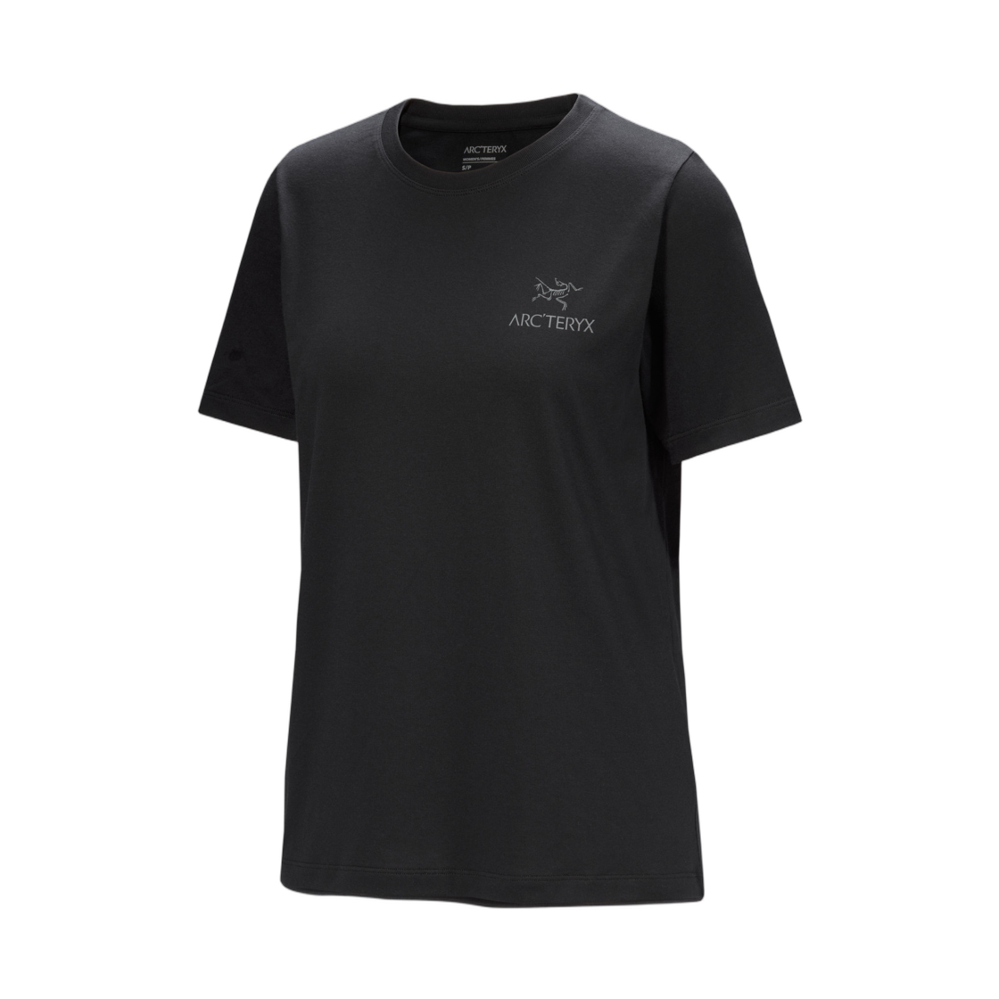 09502 (W) Arc'teryx Kragg SL Cotton Emblem Crew SS T-Shirt Black