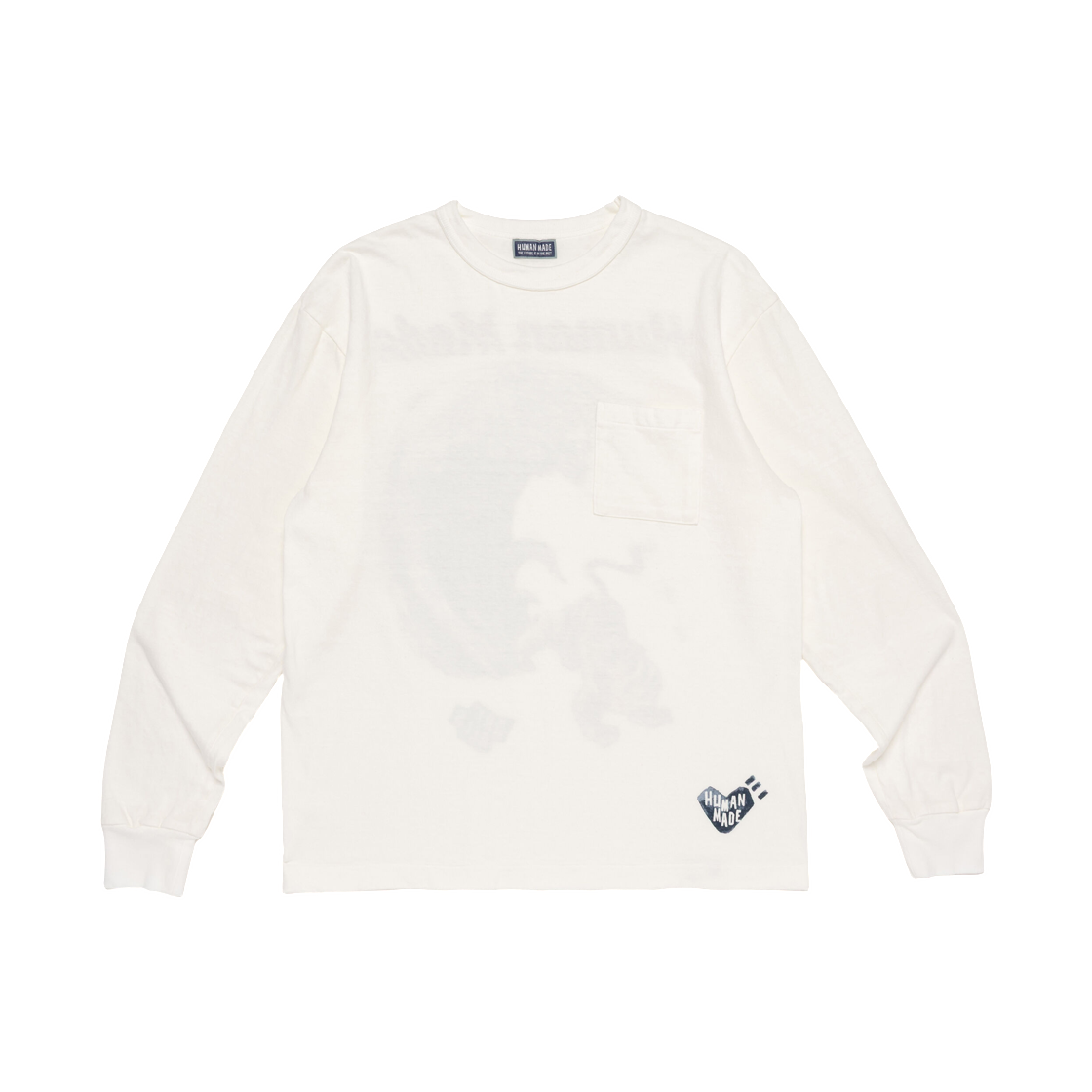 휴먼 메이드 그래픽 롱슬리브 셔츠 화이트(Human Made Graphic L/S Shirt White) - 2