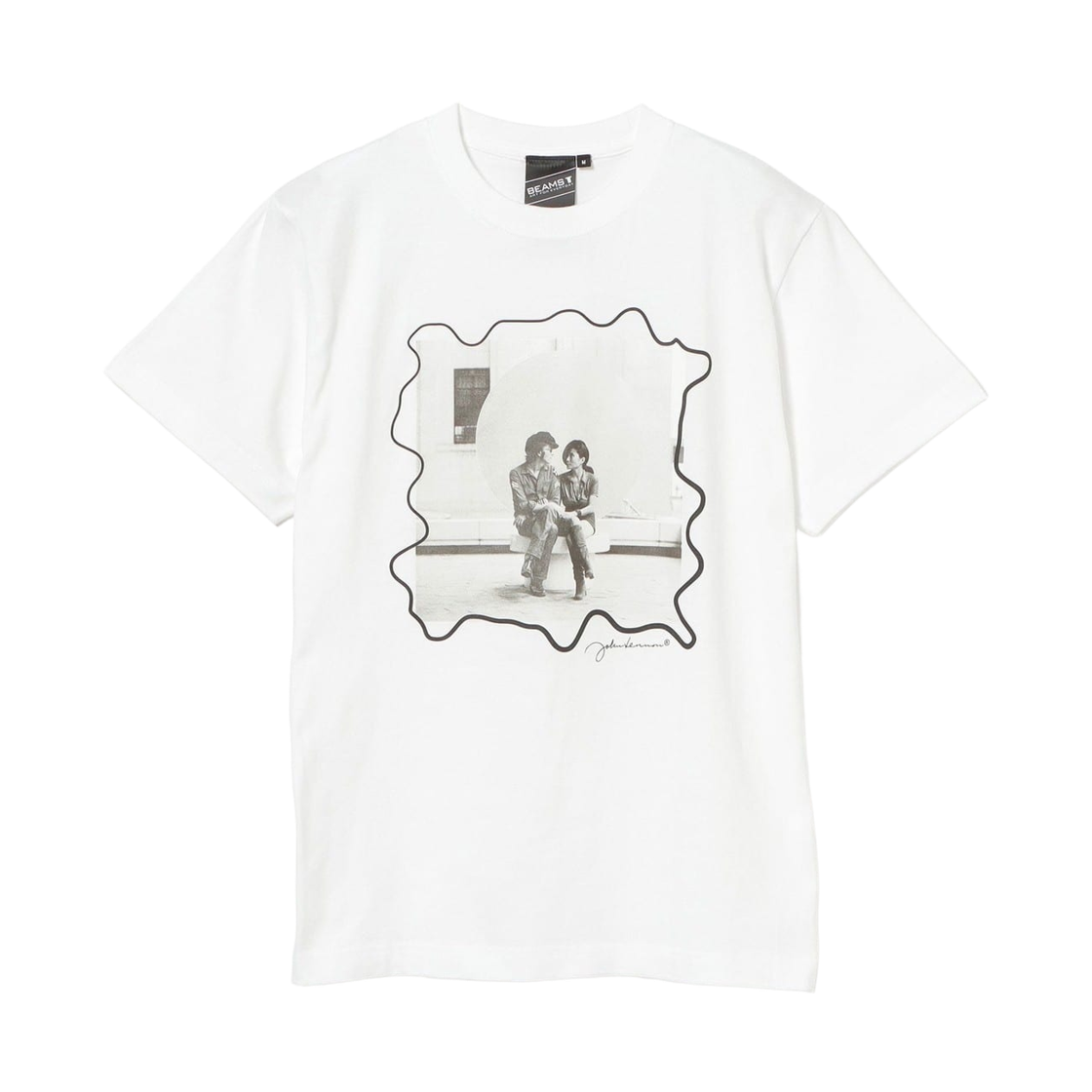 75-08-1609-176 Beams T x Special Rice John Lennon T-Shirt 2 White
