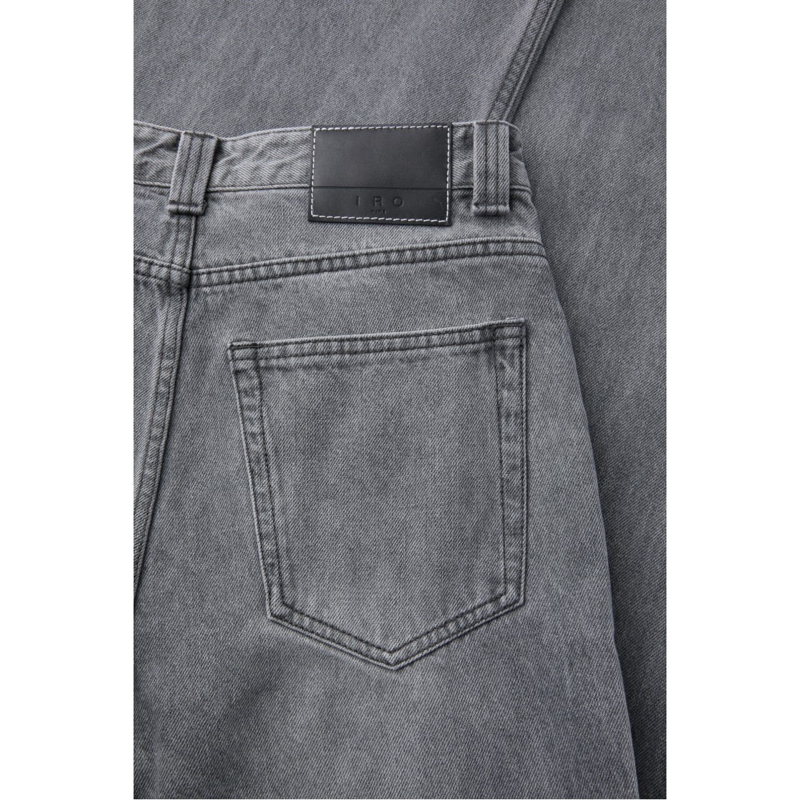 이로 와이드 데님 팬츠 그레이(Iro Wide Denim Pants Gray) - 6