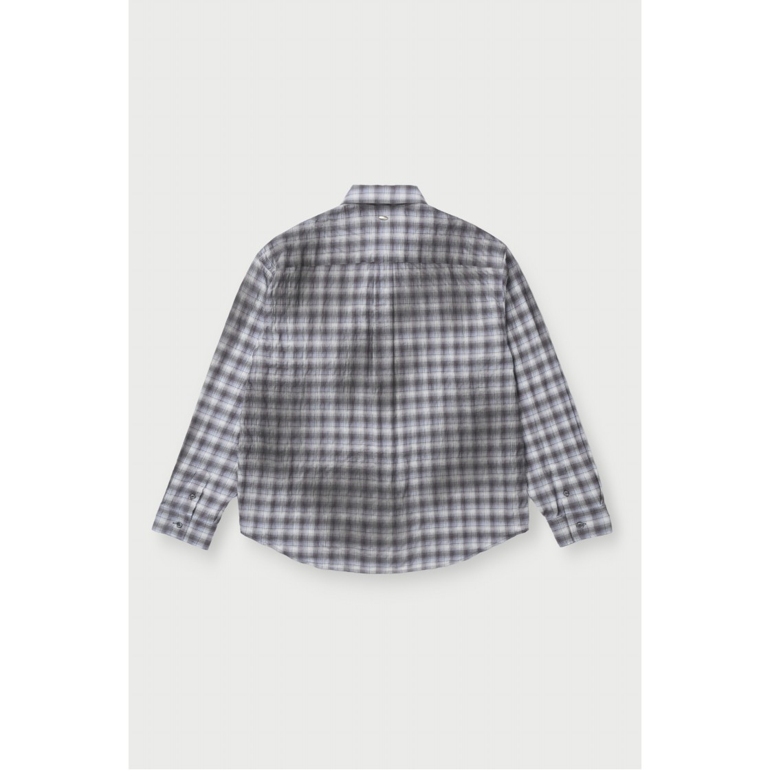 이로 악셀 체크 크리즈 긴팔 셔츠 라이트 블루(Iro Axel Check Crease Long Sleeve Shirt Light Blue) - 3