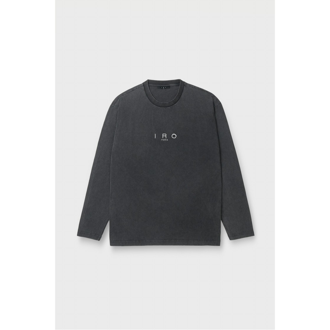 이로 카리스 피그먼트 워시드 로고 롱슬리브 티셔츠 그레이(Iro Caris Pigment Washed Logo Long Sleeve T-Shirt Gray) - 2