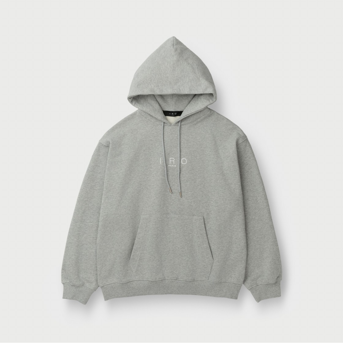 이로 베셀스 베이직 로고자수 스웻후디 그레이(Iro Vessels Basic Logo Embroidered Sweat Hoodie Gray) - 2