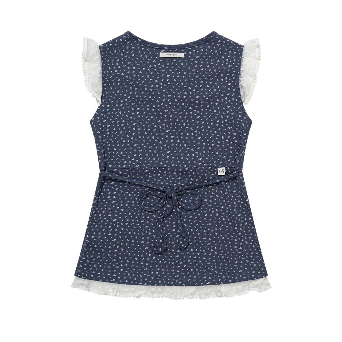 어글리쉐도우 플라워 레이스 슬리브리스 블루(UGLYSHADOW Flower Lace Sleeveless Blue) - 2