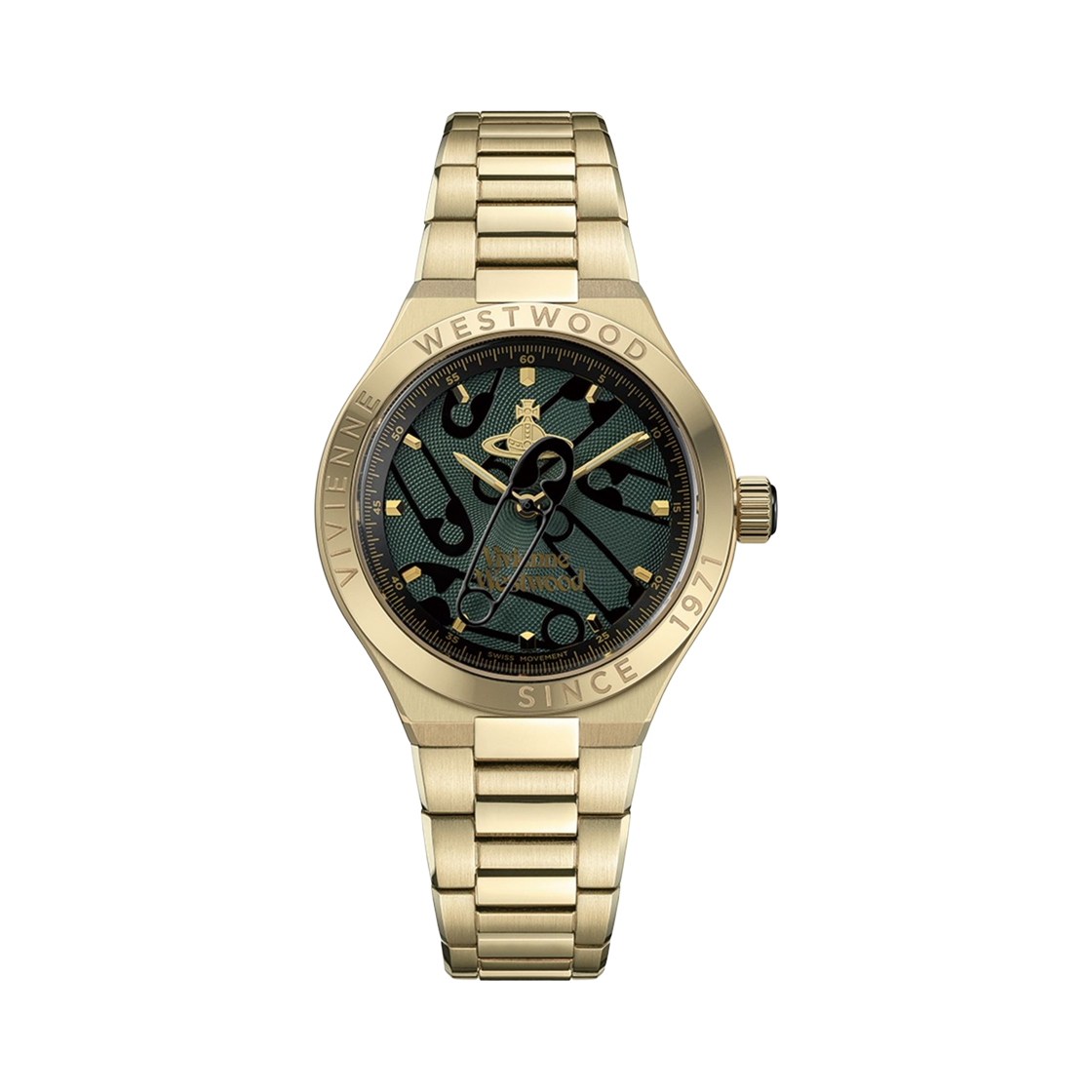 VV345GRGD (W) Vivienne Westwood Berwick Quartz 37mm Gold Green