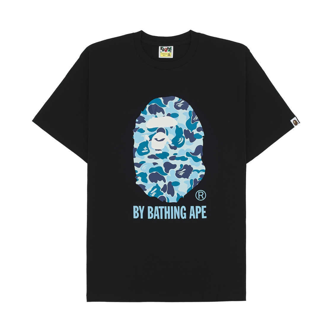 베이프 ABC 카모 바이 베이싱 에이프 티셔츠 블랙 블루(BAPE ABC Camo By Bathing Ape T-Shirt Black Blue) - 1