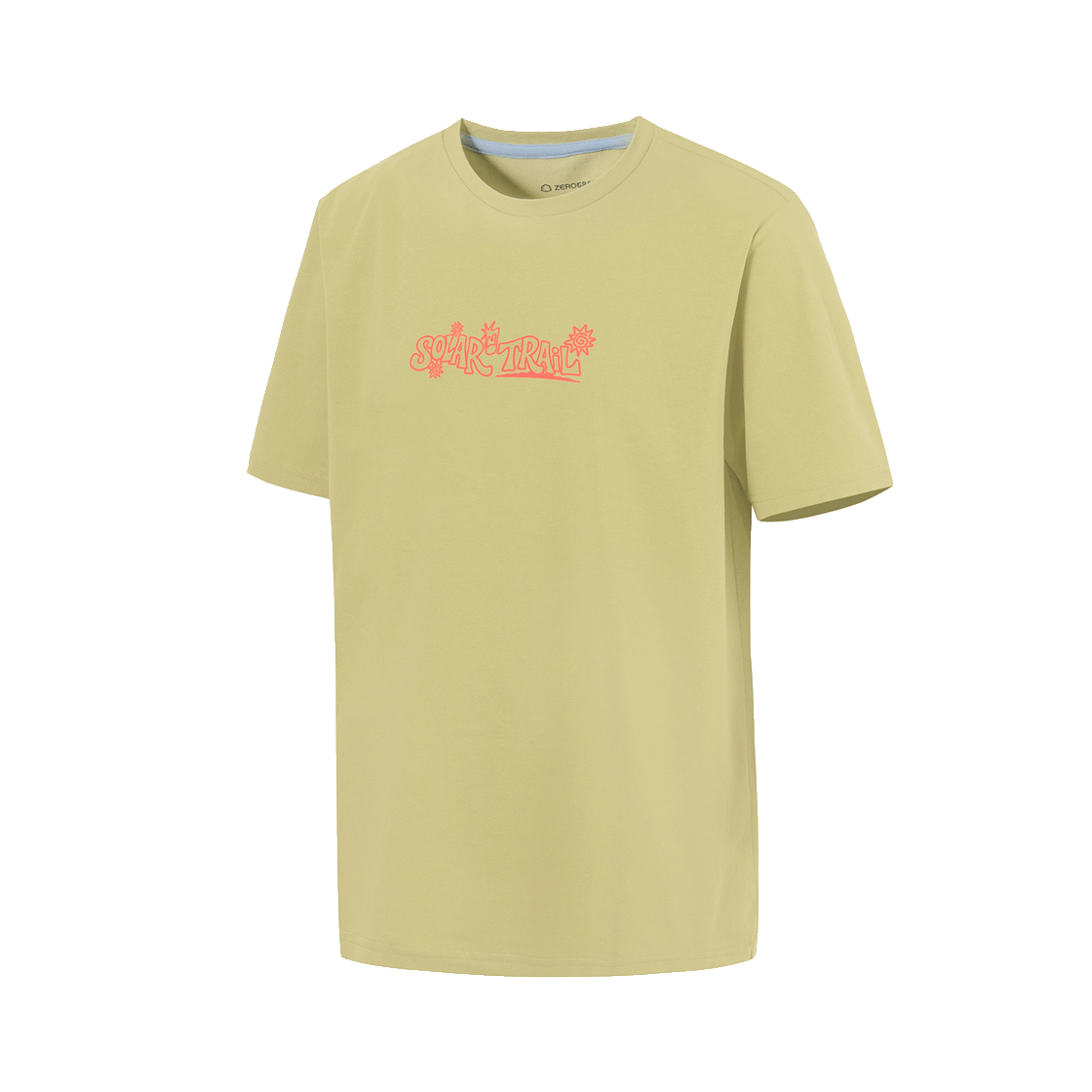 제로그램 SOLAR TRAIL Sorona 그래픽 반팔 티셔츠(ZEROGRAM Solar Trail Sorona Graphic SS Olive Green)