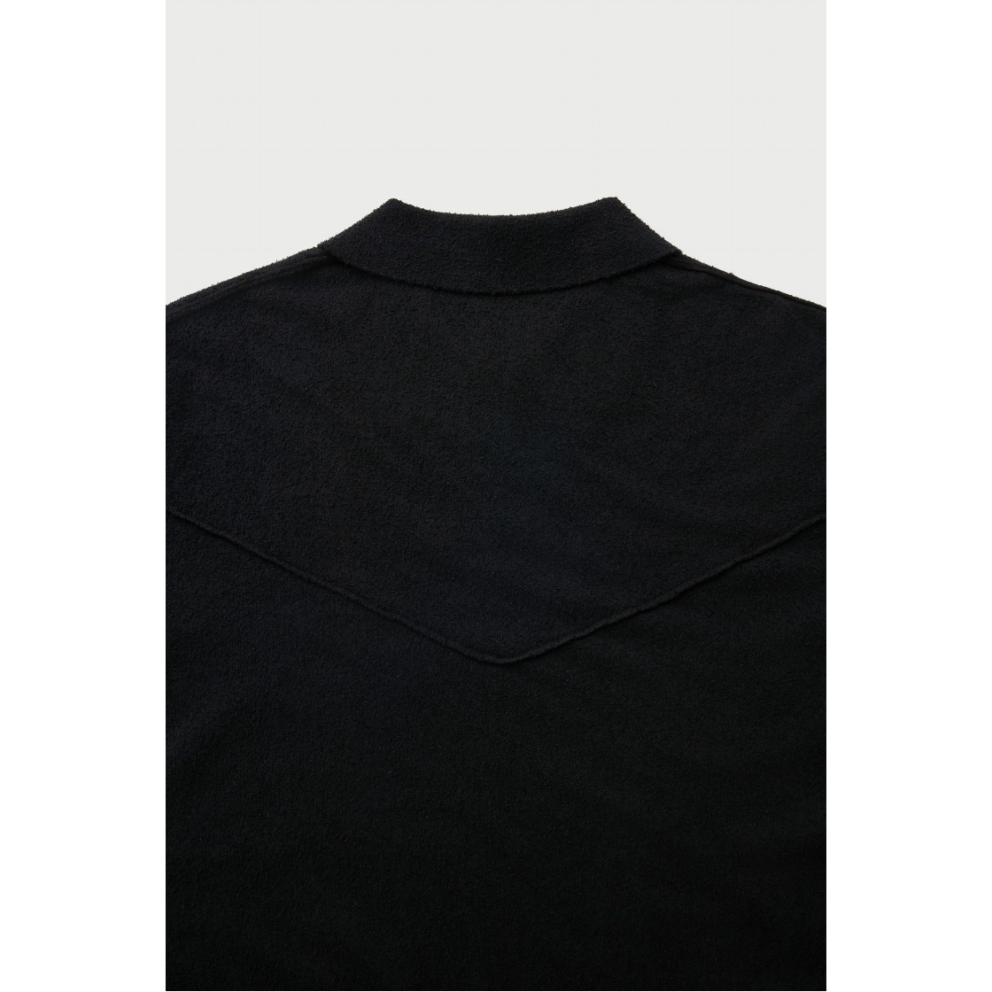 이로 바란코 버튼 카라 숏 슬리브 니트 블랙(Iro Baranco Button Collar Short Sleeve Knit Black) - 5