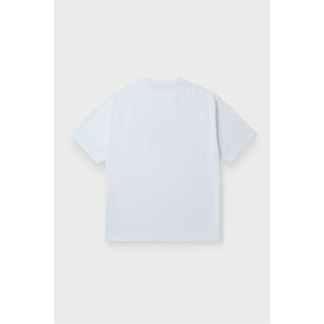 이로 서클 도형 로고 다잉 반팔 티셔츠 화이트(Iro Circle Geometric Logo Dyed Short Sleeve T-Shirt White) - 3