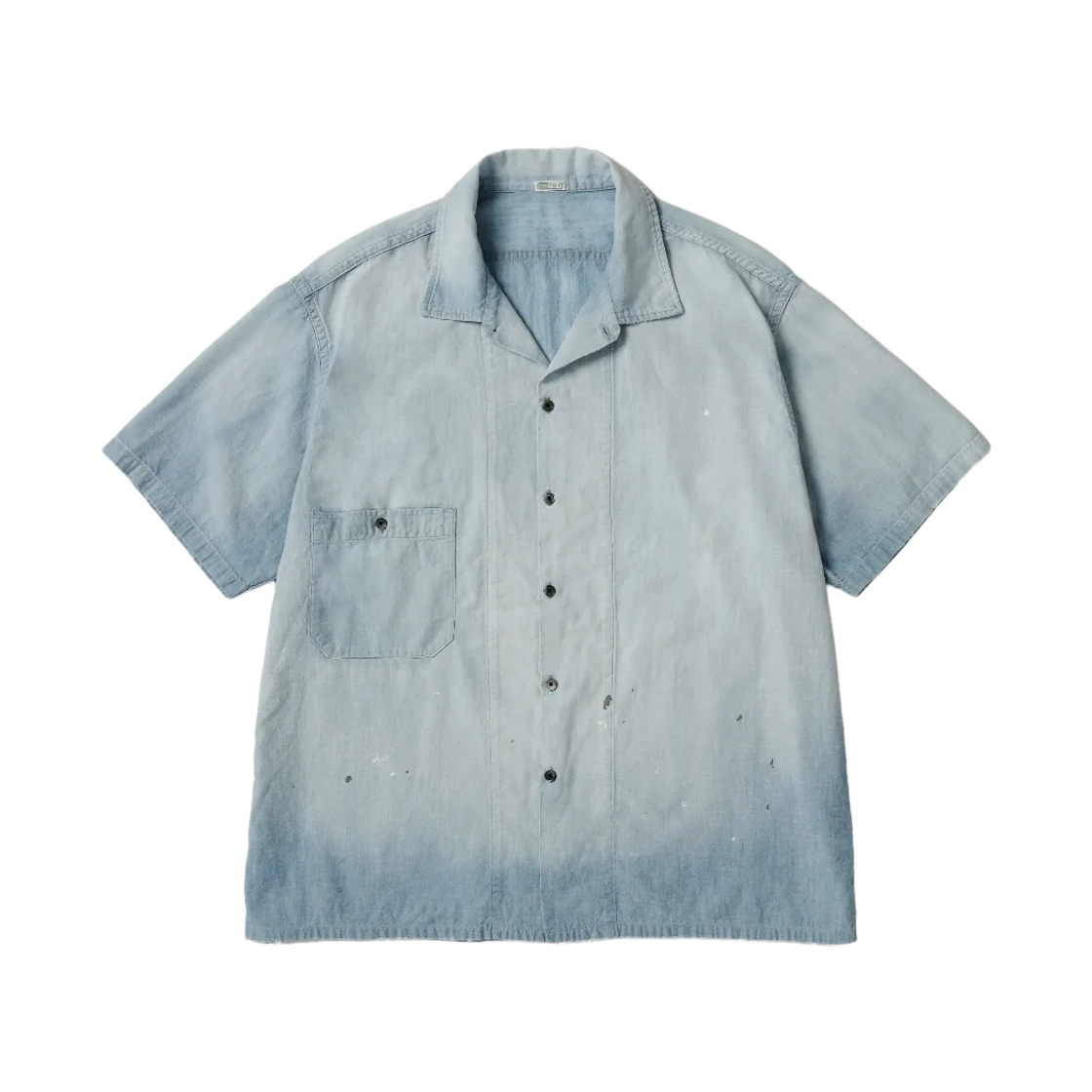 아프레쎄 빈티지 샴브레이 숏슬리브 셔츠 블리치 - 26SS(A.Presse Vintage Chambray S/S Shirt Bleach - 26SS)