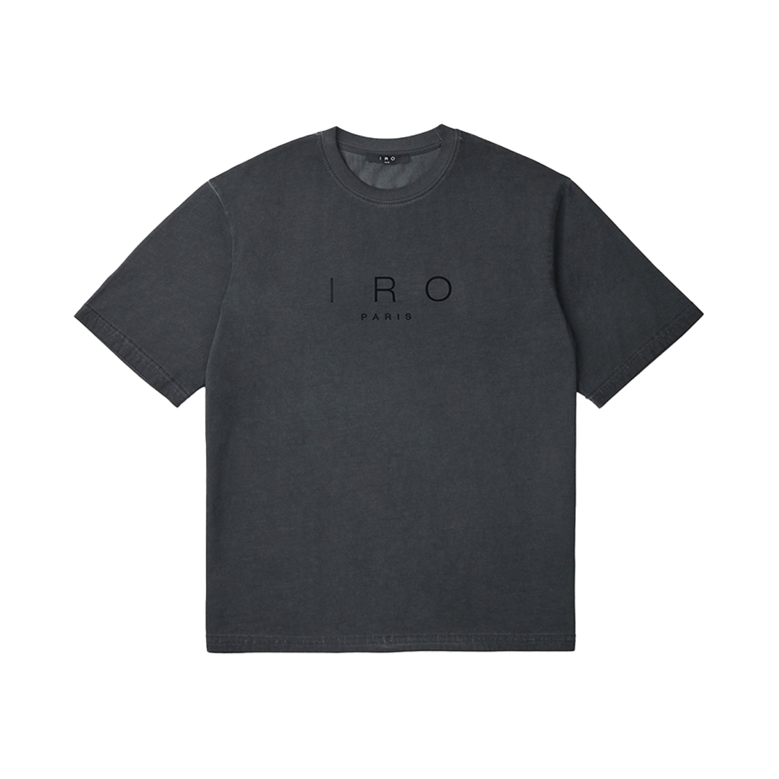 이로 코린 로고 코튼 티셔츠 스톤 블랙(Iro Corin Logo Cotton T-Shirt Black Ston) - 1