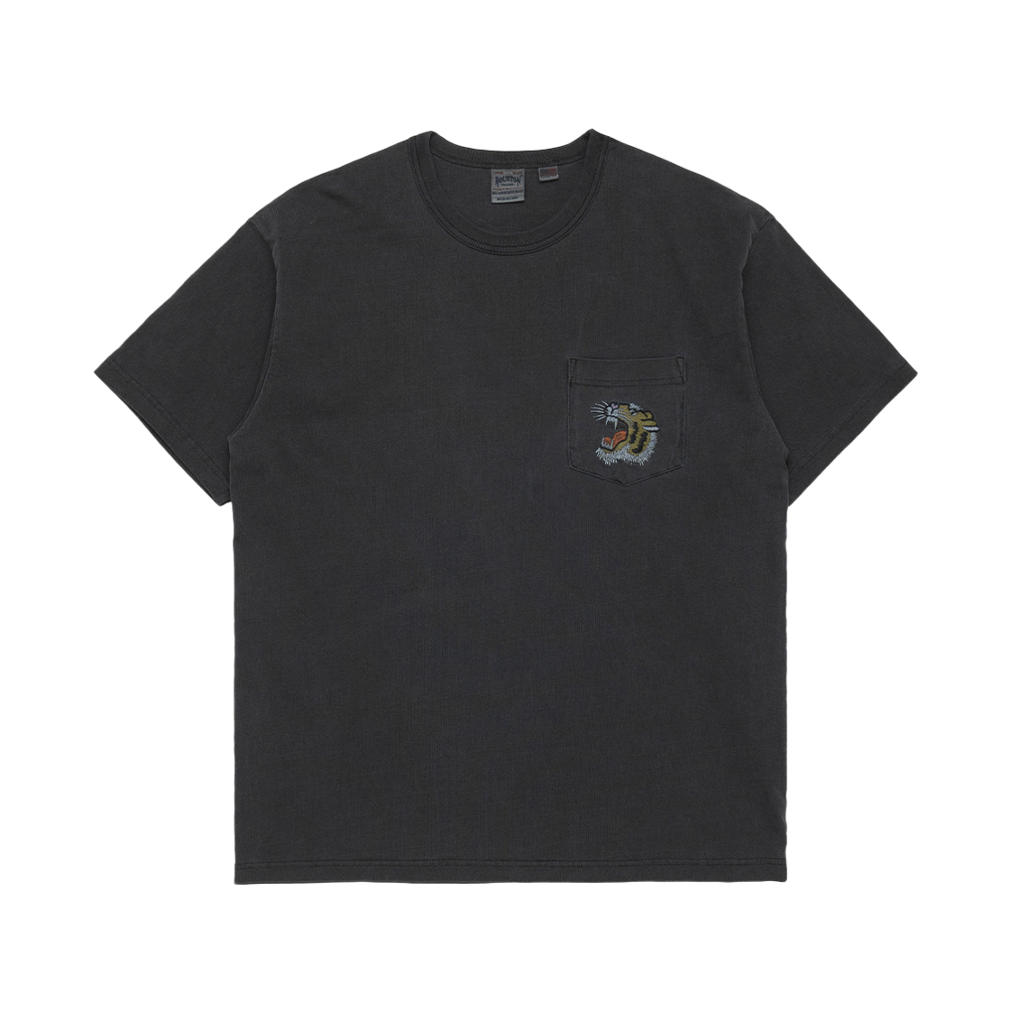 휴스턴 재팬 피그먼트 U.S. 코튼 프린트 티 타이거 블랙 22395(Houston Japan Pigment U.S. Cotton Print Tee Tiger Black 22395)