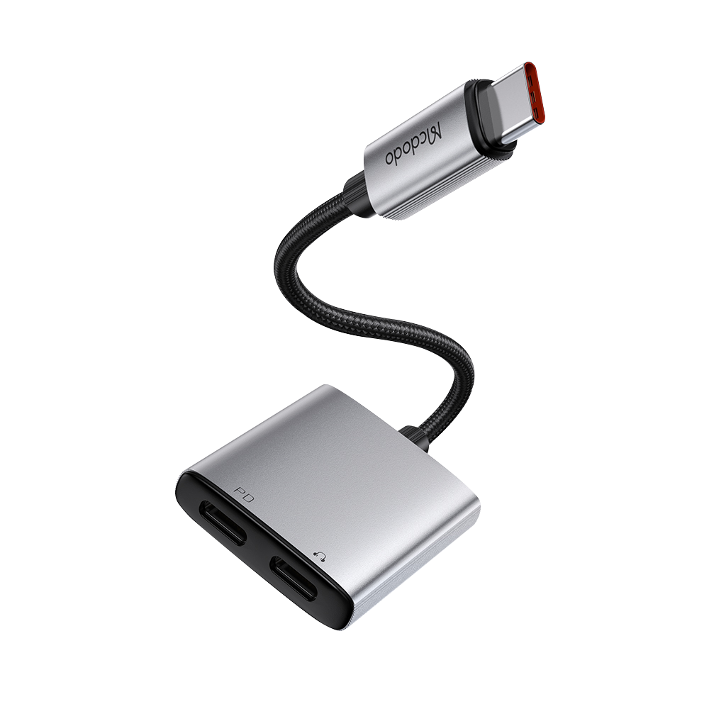 맥도도 C to C타입 충전+C타입 오디오 듀얼젠더 CA557(Mcdodo Type-C to C PD Fast Charging + Type-C Audio Adapter CA557) - 2