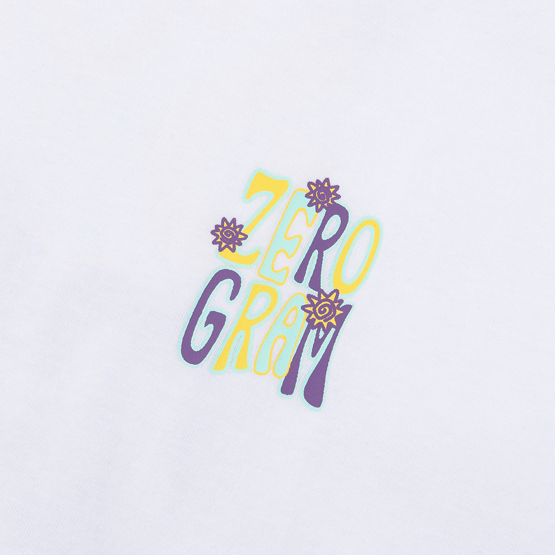 제로그램 SOLAR TRAIL Sorona 백그래픽 반팔 티셔츠(ZEROGRAM Solar Trail Sorona Back Graphic SS White) - 3