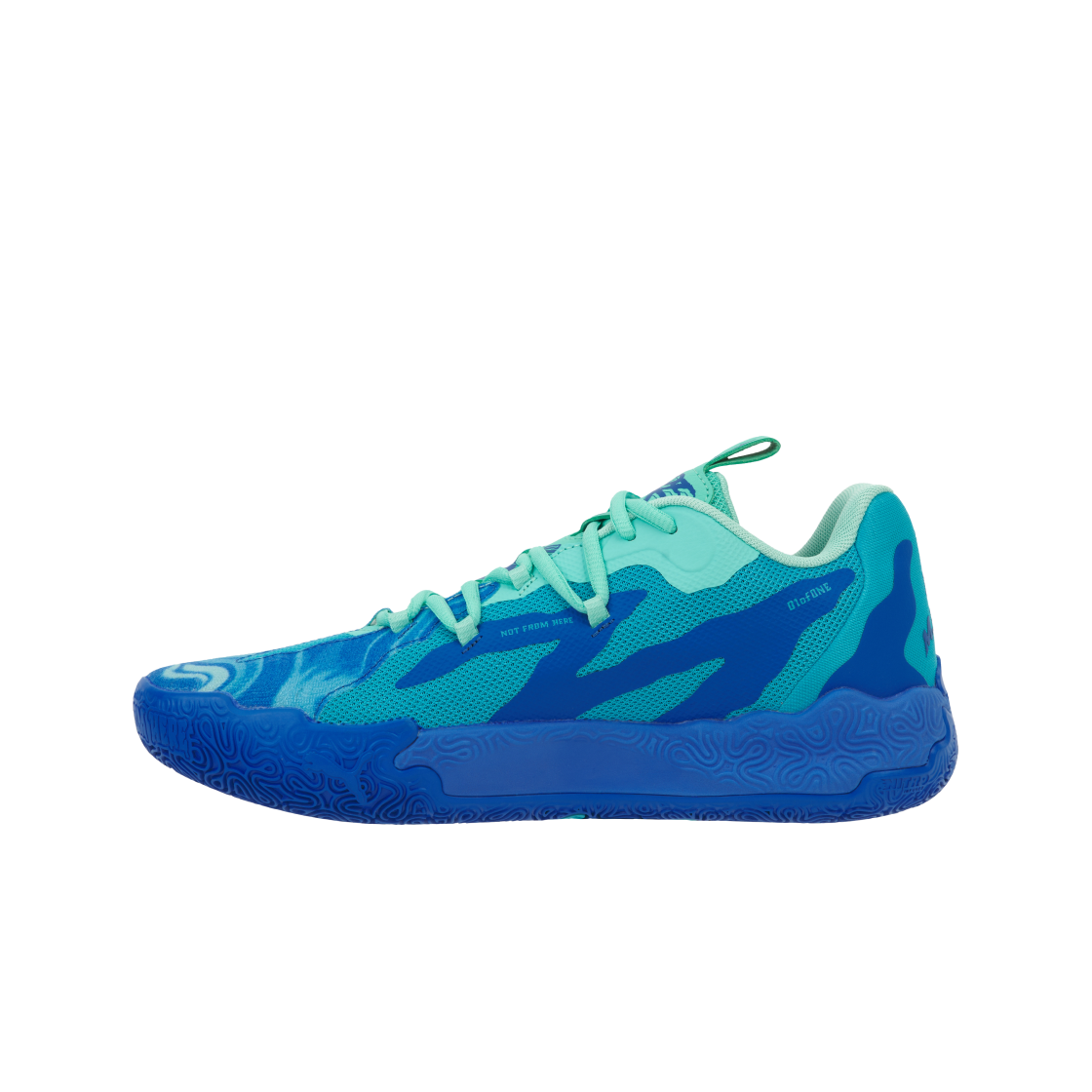 푸마 라멜로 볼 MB.03 로 팀 하이퍼링크 블루 브라이트 아쿠아(Puma Lamelo Ball MB.03 Lo Team Hyperlink Blue Bright Aqua) - 3