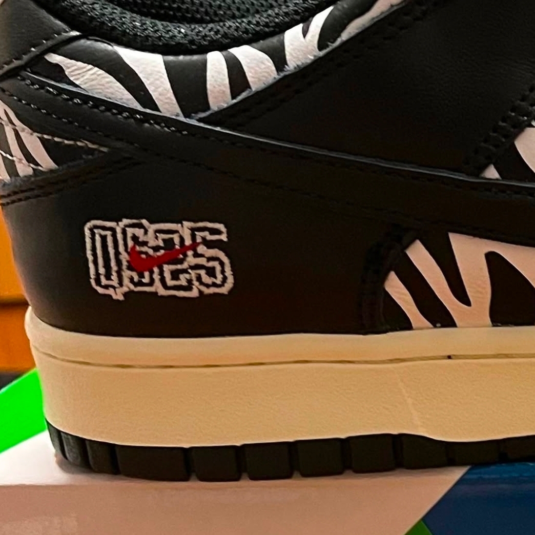 Nike x Quartersnacks SB Dunk Low Zebra Cake 착용 스타일