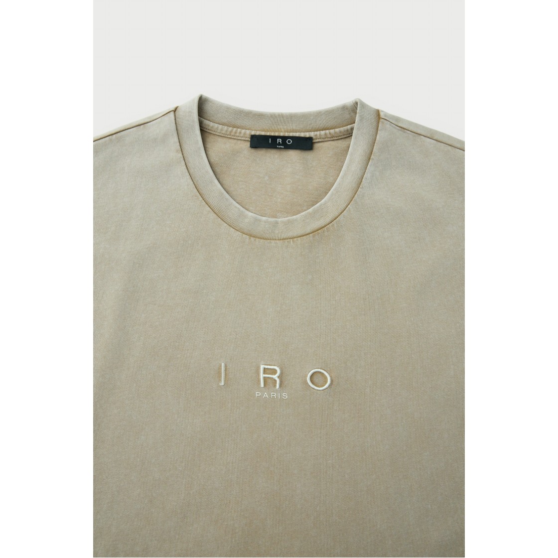 이로 카리스 피그먼트 워시드 로고 롱슬리브 티셔츠 베이지(Iro Caris Pigment Washed Logo Long Sleeve T-Shirt Beige) - 4