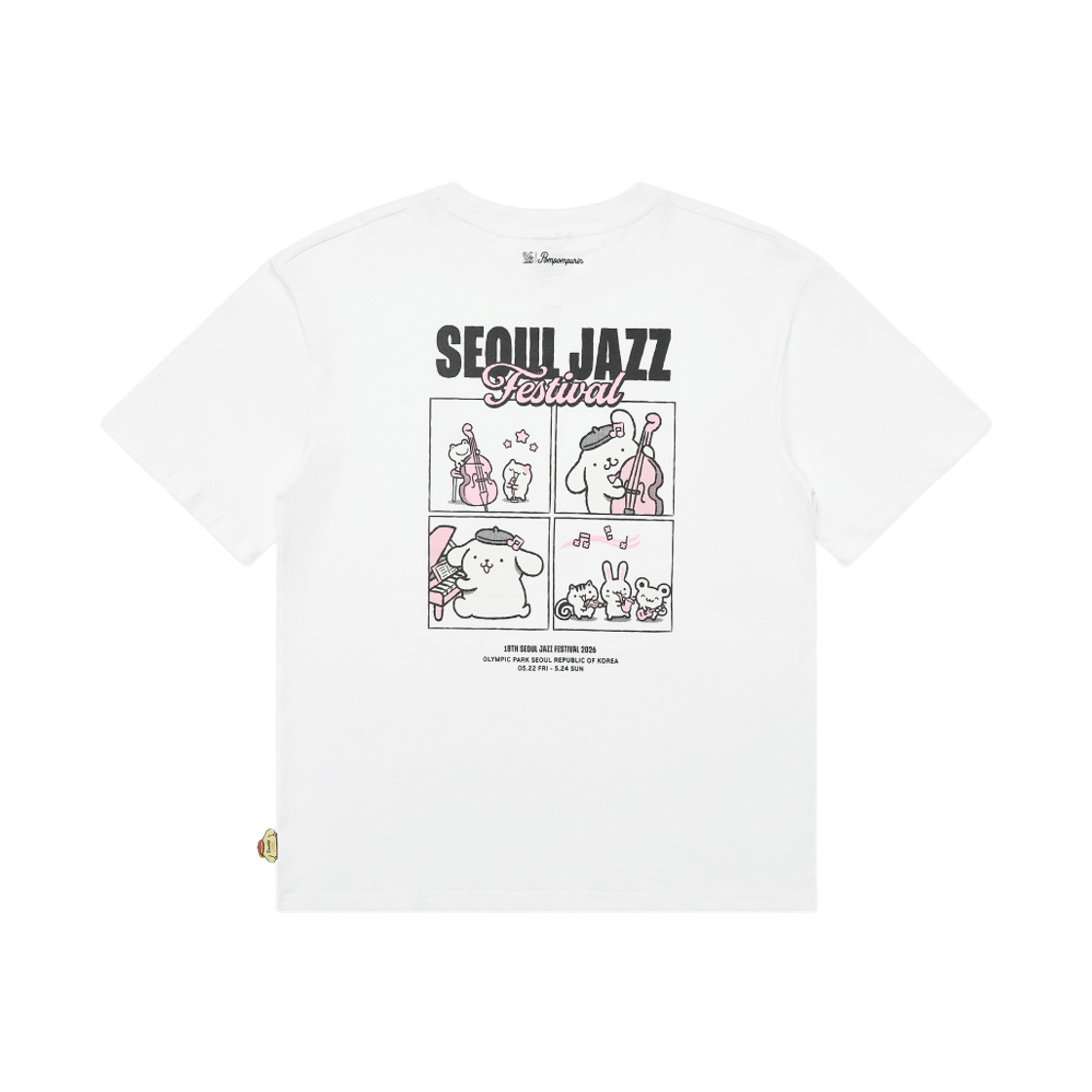 SJF x 폼폼푸린 티셔츠 - 퓨전재즈(SJF X POMPOMPURIN T-SHIRT - FUSION1) - 1