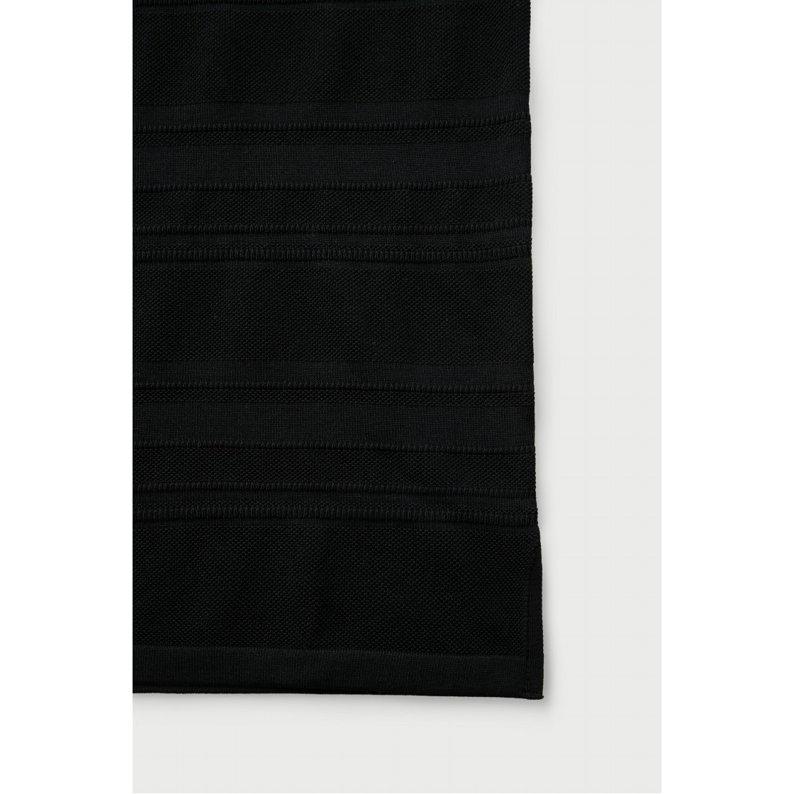 이로 갈롱 카라 볼륨 스트라이프 반팔 스웨터 블랙(Iro Galon Collar Volume Stripe Short Sleeve Sweater Black) - 6
