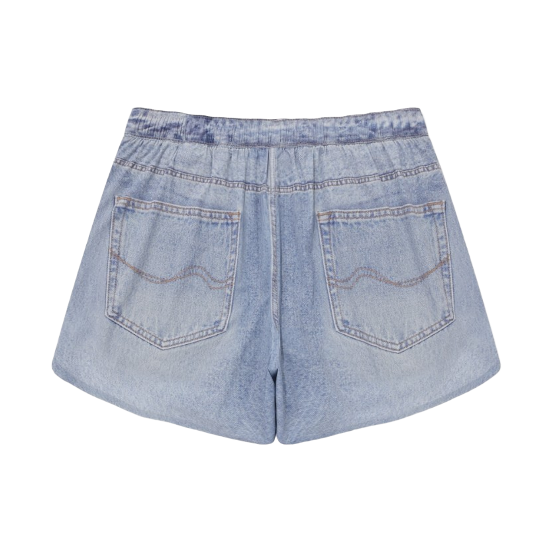 커버낫 x 미즈노 디지털 프린트 데님 러닝 쇼츠 라이트 블루(Covernat x Mizuno Digital Print Denim Running Shorts Light Blue) - 2