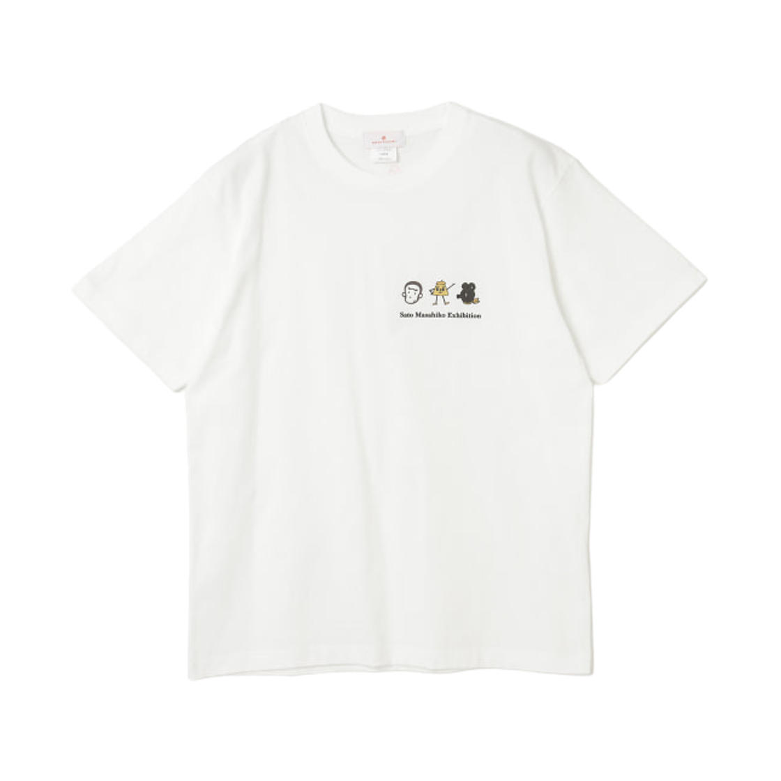 28-04-0003-191 Beams Cultuart x Masahiko Sato 3 Characters T-Shirt White