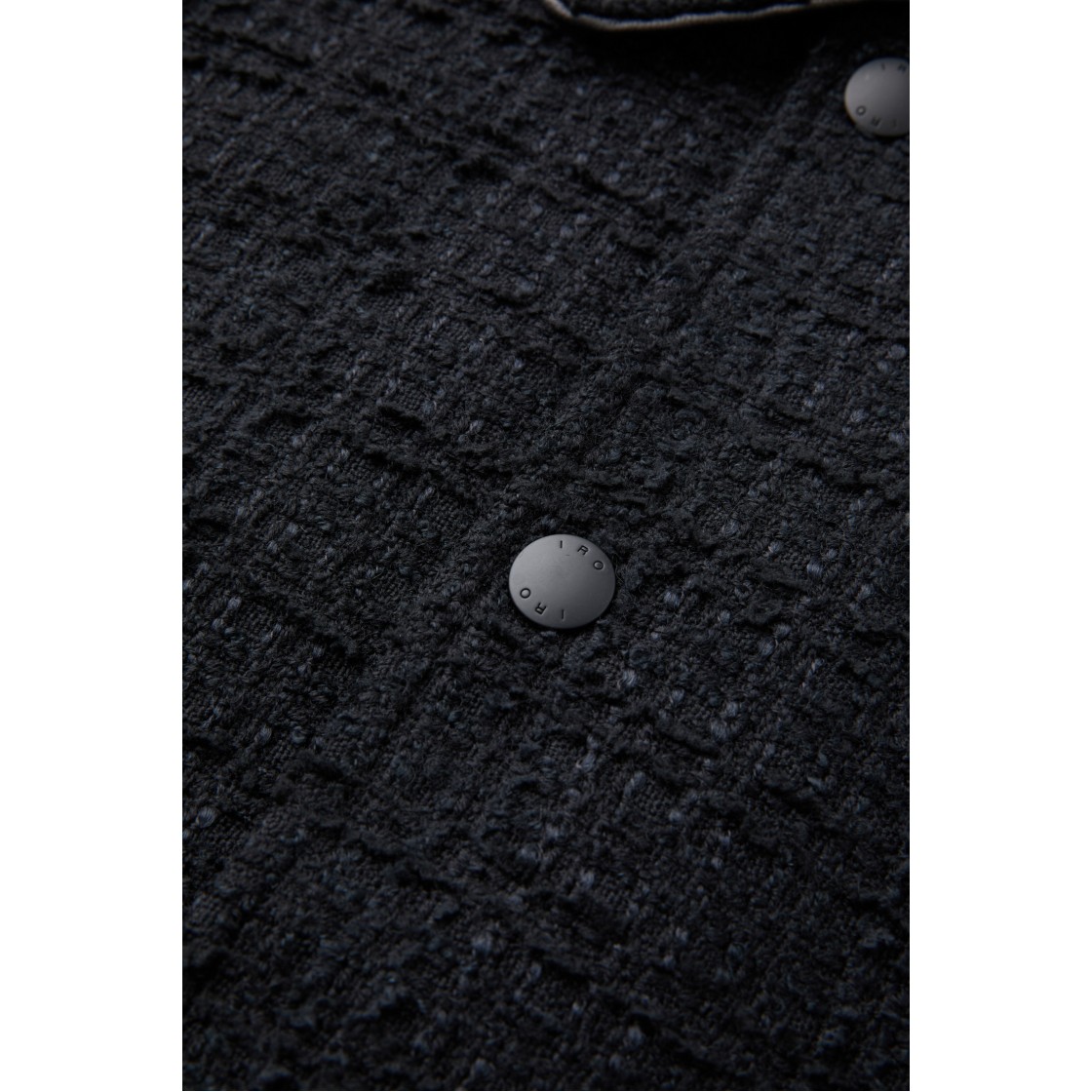 이로 로 필리파 니트 텍스처드 카라 자켓 블랙(Iro Ro Philippa Knit Textured Collar Jacket Black) - 5
