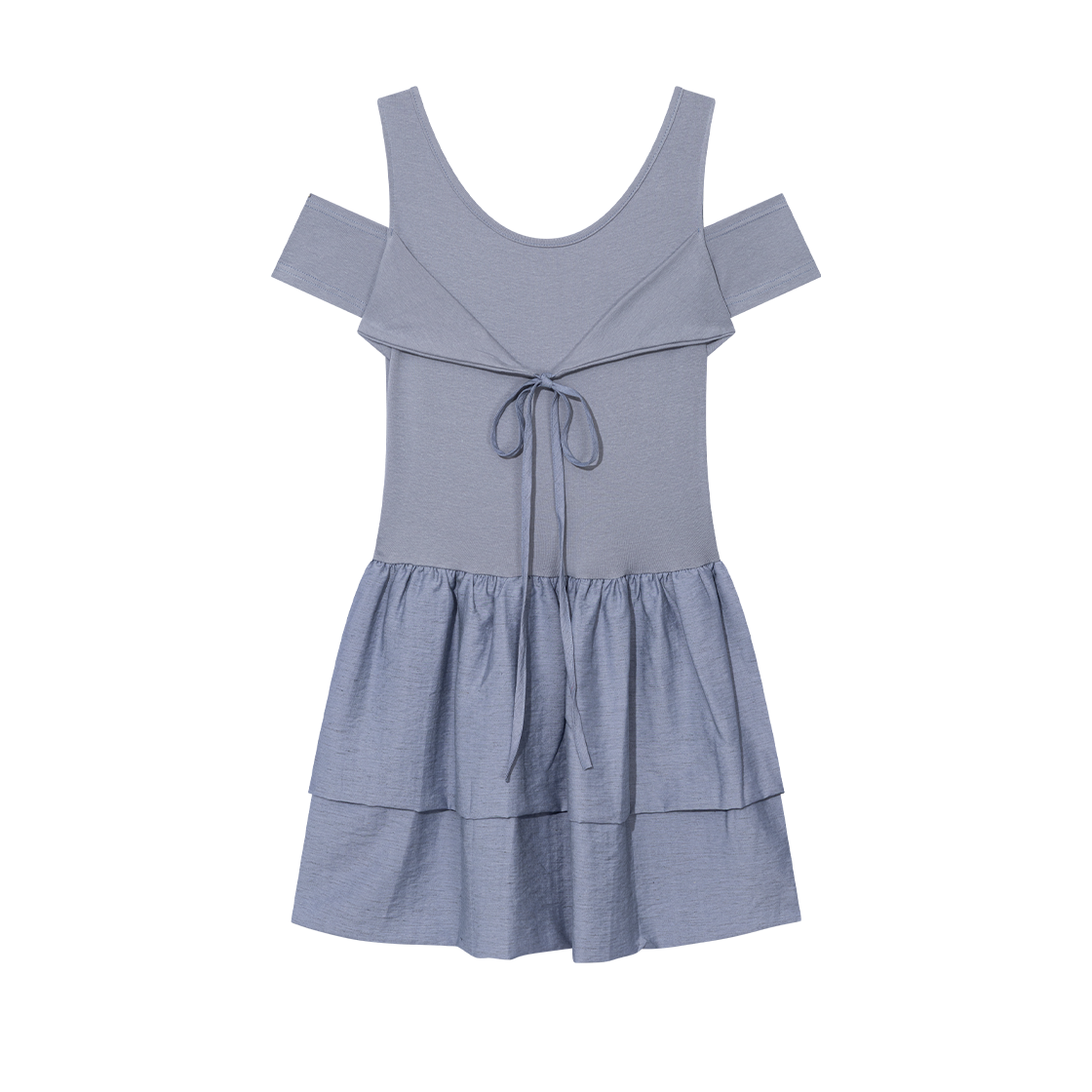 MID058 UGLYSHADOW Cancan Pumpkin Ribbon Dress Blue