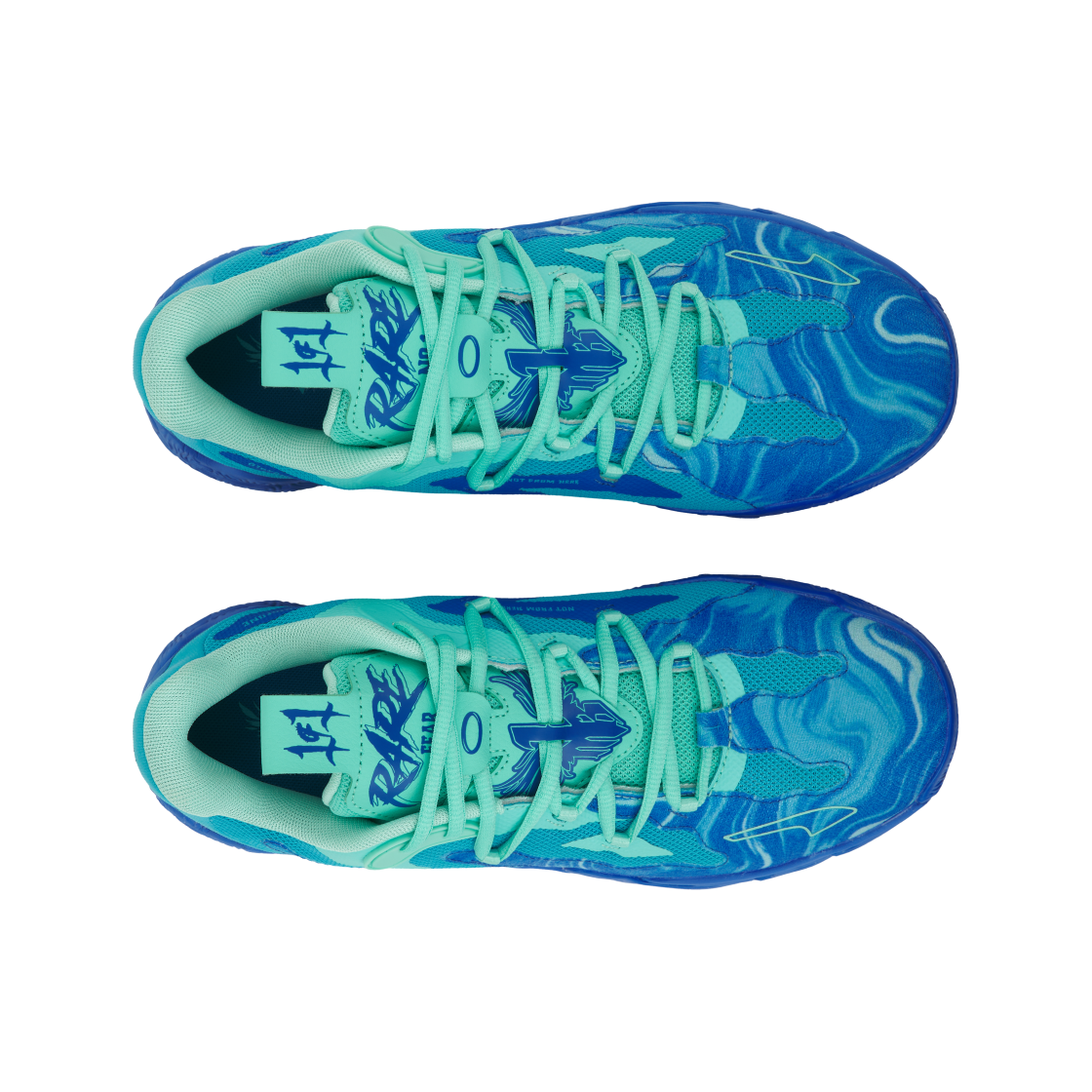 푸마 라멜로 볼 MB.03 로 팀 하이퍼링크 블루 브라이트 아쿠아(Puma Lamelo Ball MB.03 Lo Team Hyperlink Blue Bright Aqua) - 5