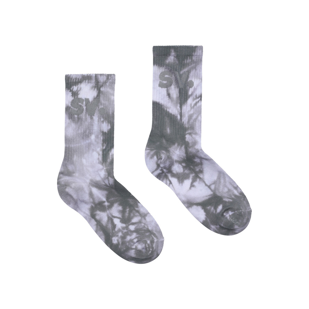 사운드바이브 타이다이 크루 삭스 회색(soundvibe Tie dye Crew Socks Grey) - 2