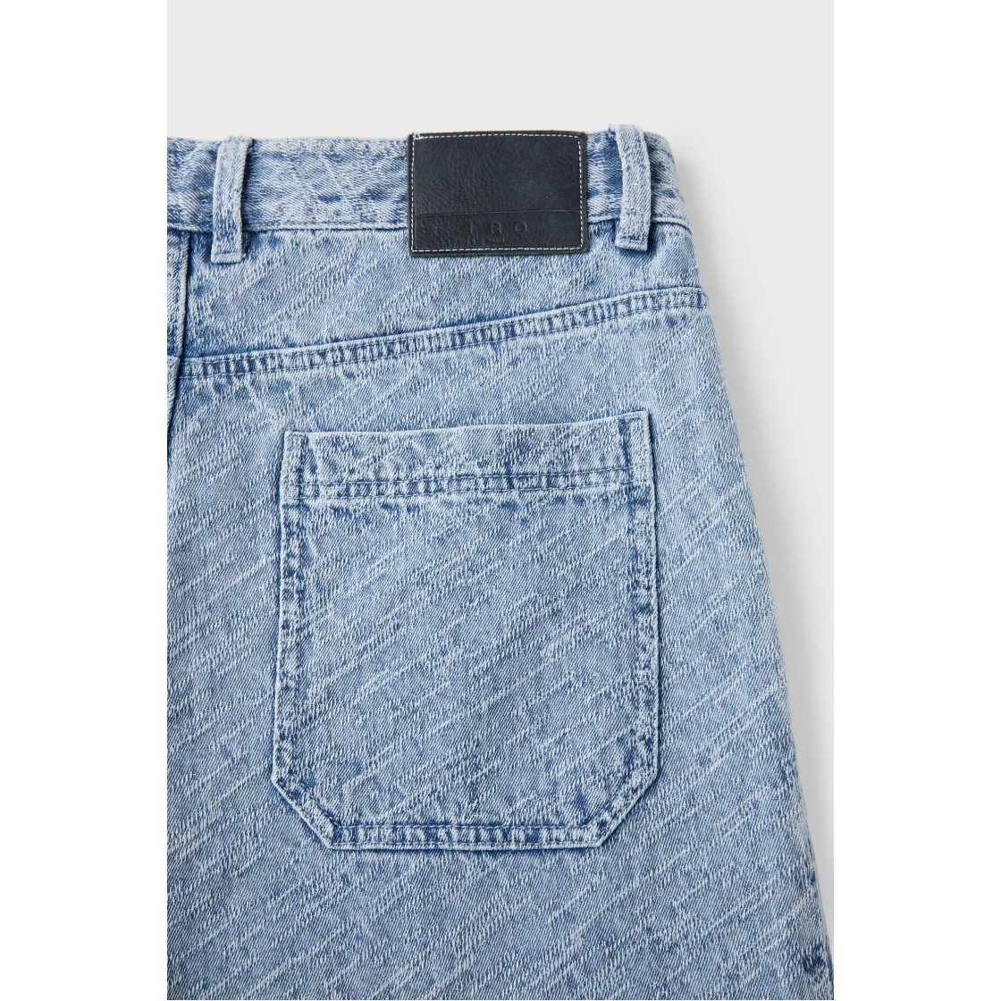 이로 칼리오팔 투 핀턱 라이트 데님 숏 팬츠 블루(Iro Caliopal Two-Pintuck Light Denim Short Pants Blue) - 6