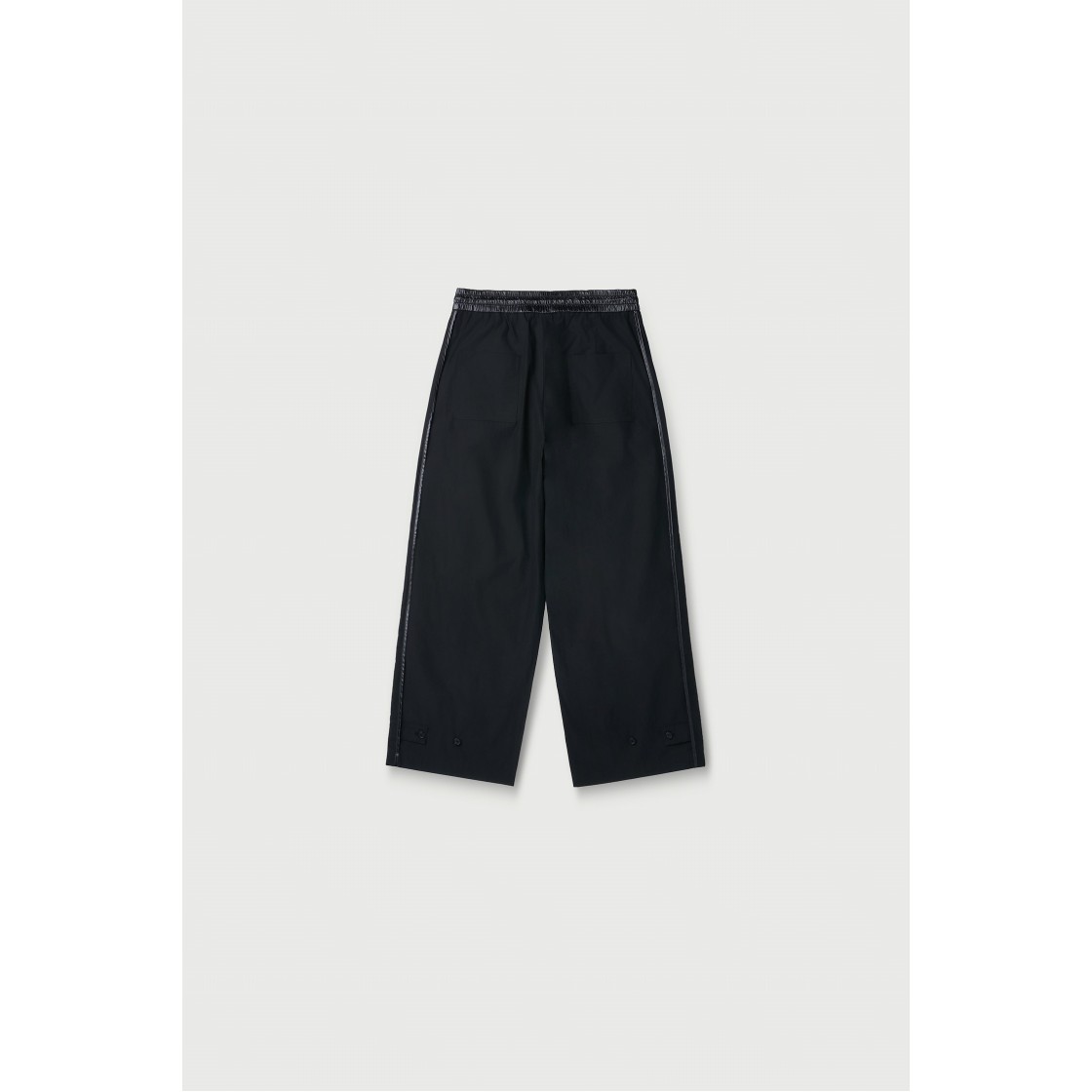 이로 리버스 화섬 배색 리버스 팬츠 블랙(Iro Reverso Contrast Synthetic Fiber Reverse Pants Black) - 3