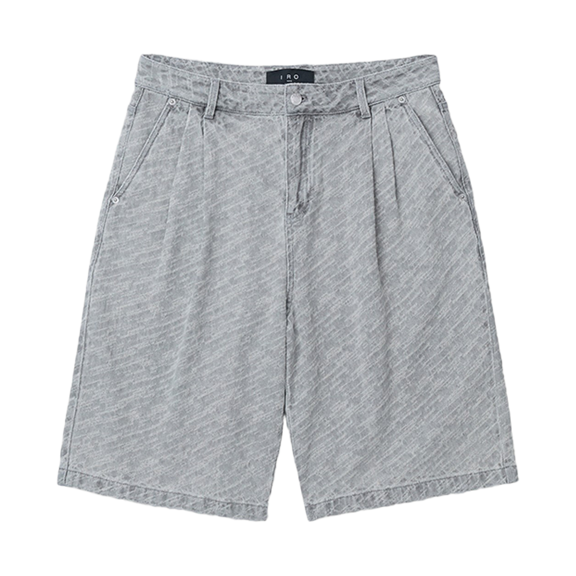 이로 칼리오팔 투 핀턱 라이트 데님 숏 팬츠 그레이(Iro Caliopal Two-Pintuck Light Denim Short Pants Gray)
