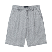 Iro Caliopal Two-Pintuck Light Denim Short Pants Gray