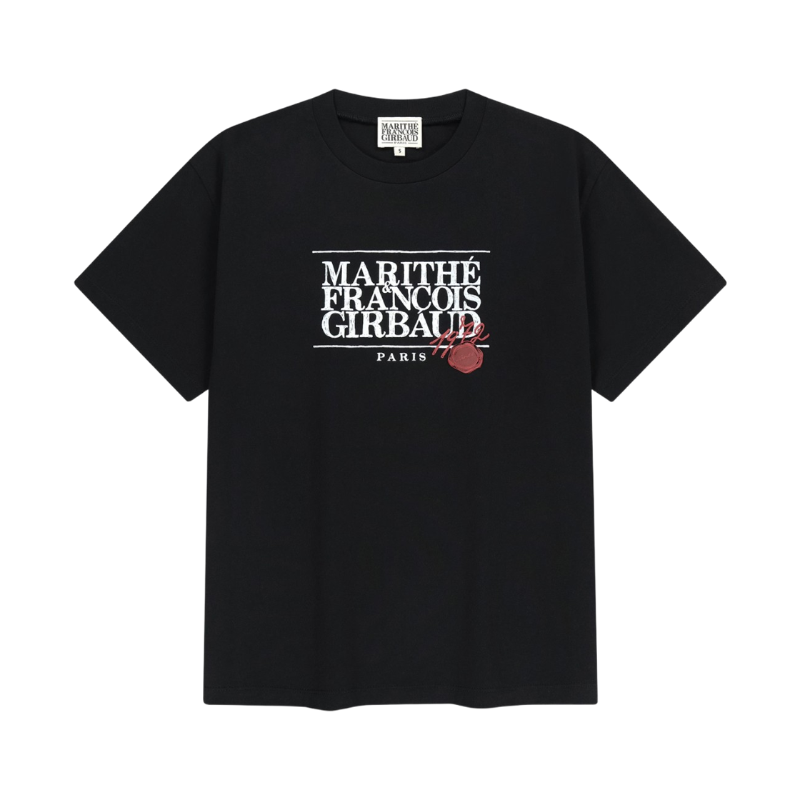 마리떼 프랑소와 저버 스탬프 클래식 로고 티셔츠 블랙(Marithe Francois Girbaud Stamp Classic Logo T-Shirt Black)