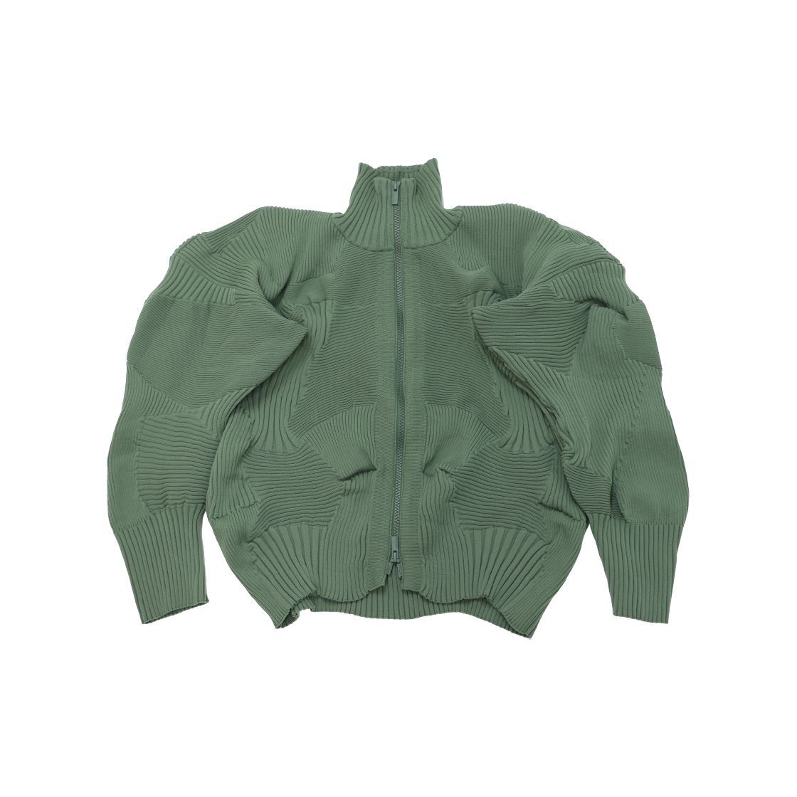 이세이 미야케 IM48KD304 롱 집업 그린(Issey Miyake IM48KD304 Long Zip-Up Jacket in Green) - 1