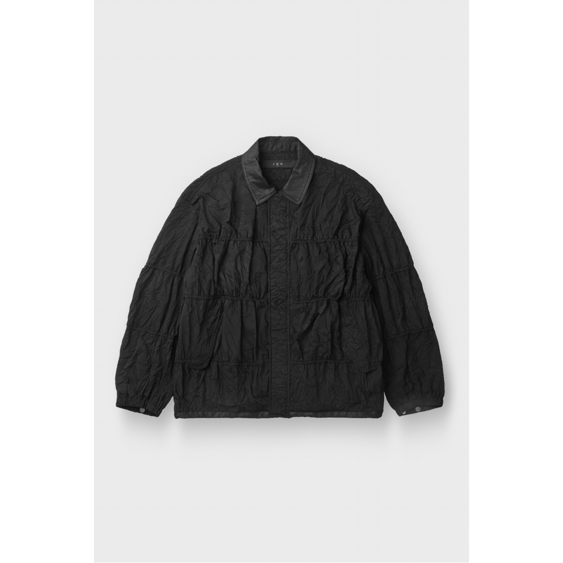 이로 벨랭 셔링 코치 점퍼 블랙(Iro Velin Shirring Coach Jumper Black) - 3